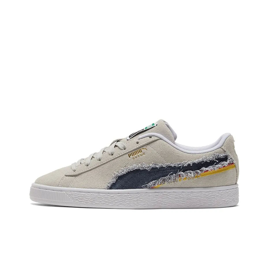 Puma Suede "Triplex Denim" White Peacoat