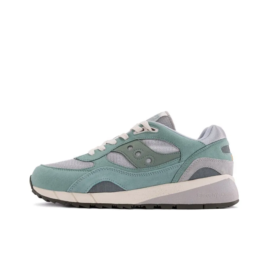 Saucony Shadow 6000 Cushioned Anti-Slip And Wear-Resistant Lightweight Low-Top Casual Running Shoes Unisex Cyan
