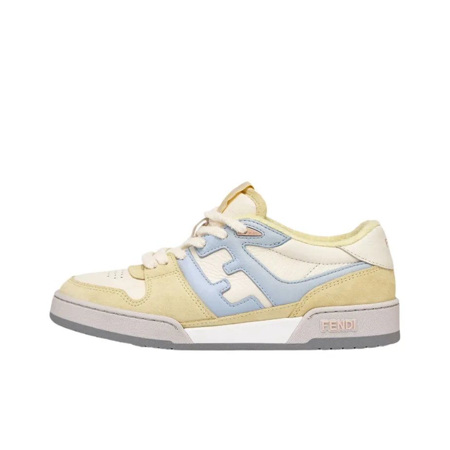FENDI Match Yellow Suede Women's