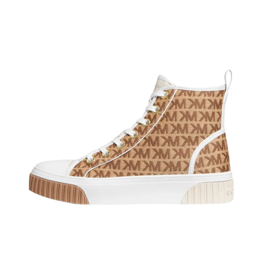 MICHAEL KORS Gertie High Top Stylish Skateboarding Shoes Women's Brown