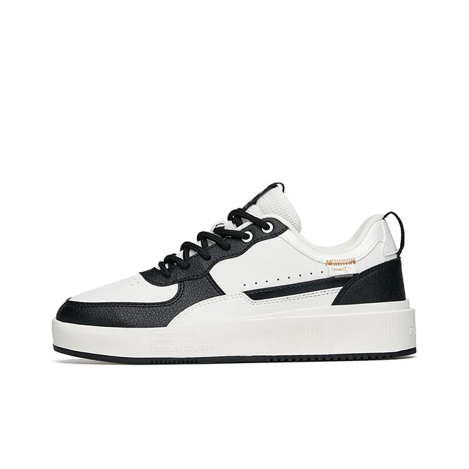 ANTA Противоскользящие амортизаторы с устойчивостью к истиранию Низкие кеды для скейтбординга Женские Белые Черные