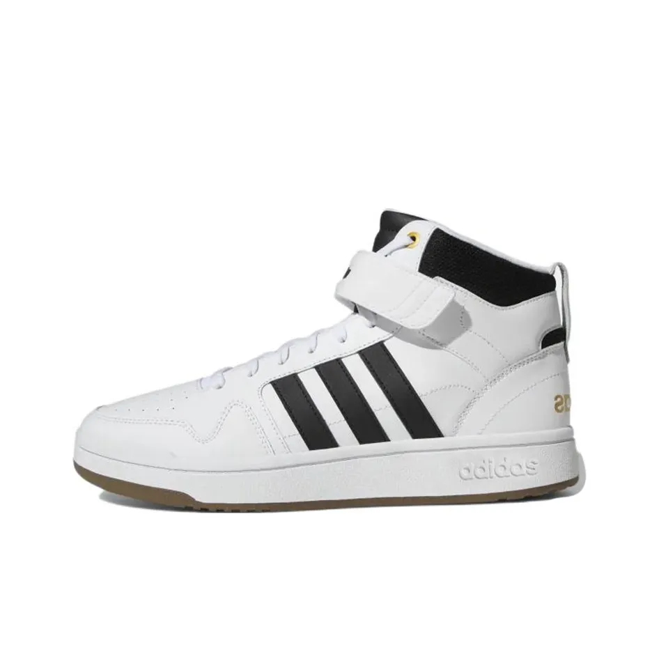 ADIDAS NEO Postmove MID Устойчивый к истиранию MID Топ Скейтборд Кроссовки Мужские Белый Черный