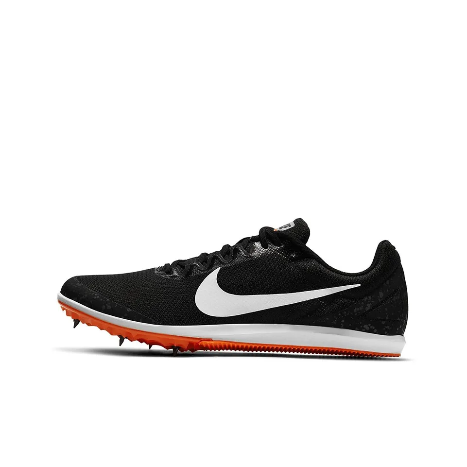 Nike Zoom Rival D 10 Амортизаторы Slip-resistant Abrasion-resistant Низкий топ Беговые кроссовки Unisex Черный белый