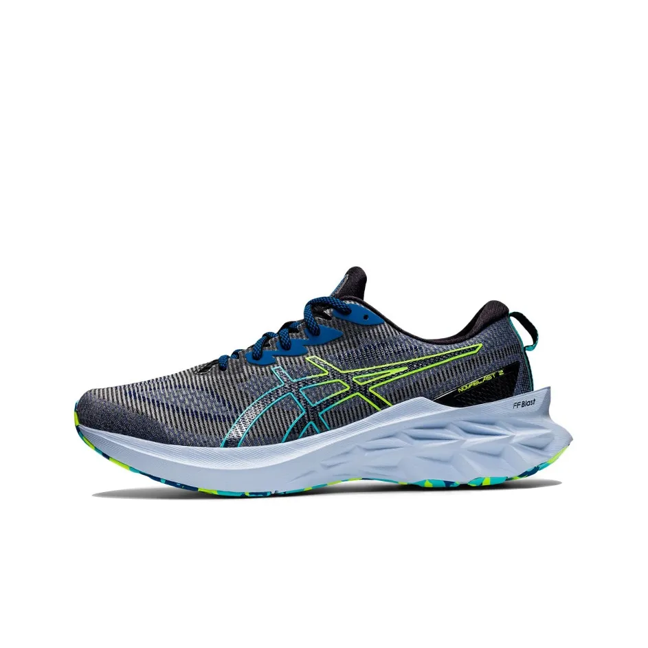 Asics Novablast 2 Le Black Hazard Green