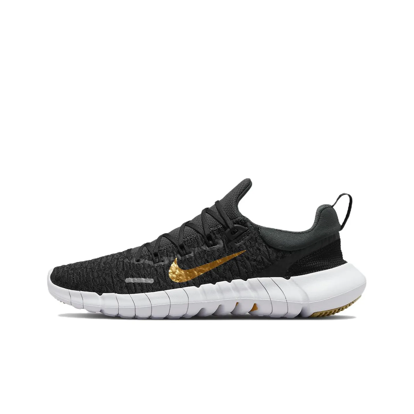 Nike Free Run 5.0 Next Nature 'Dark Smoke Grey Metallic Gold Coin' Women's