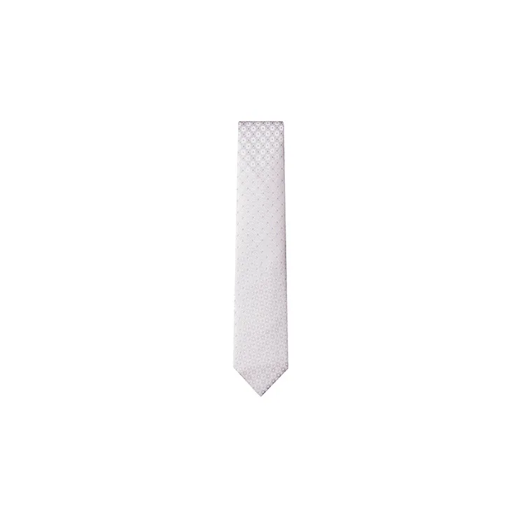 GIEVES CHARLES Silk Ties Men's White Jacquard
