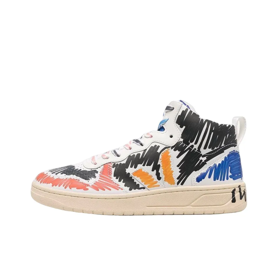 Veja V-15 Leather X MARNI Black Multi Women's