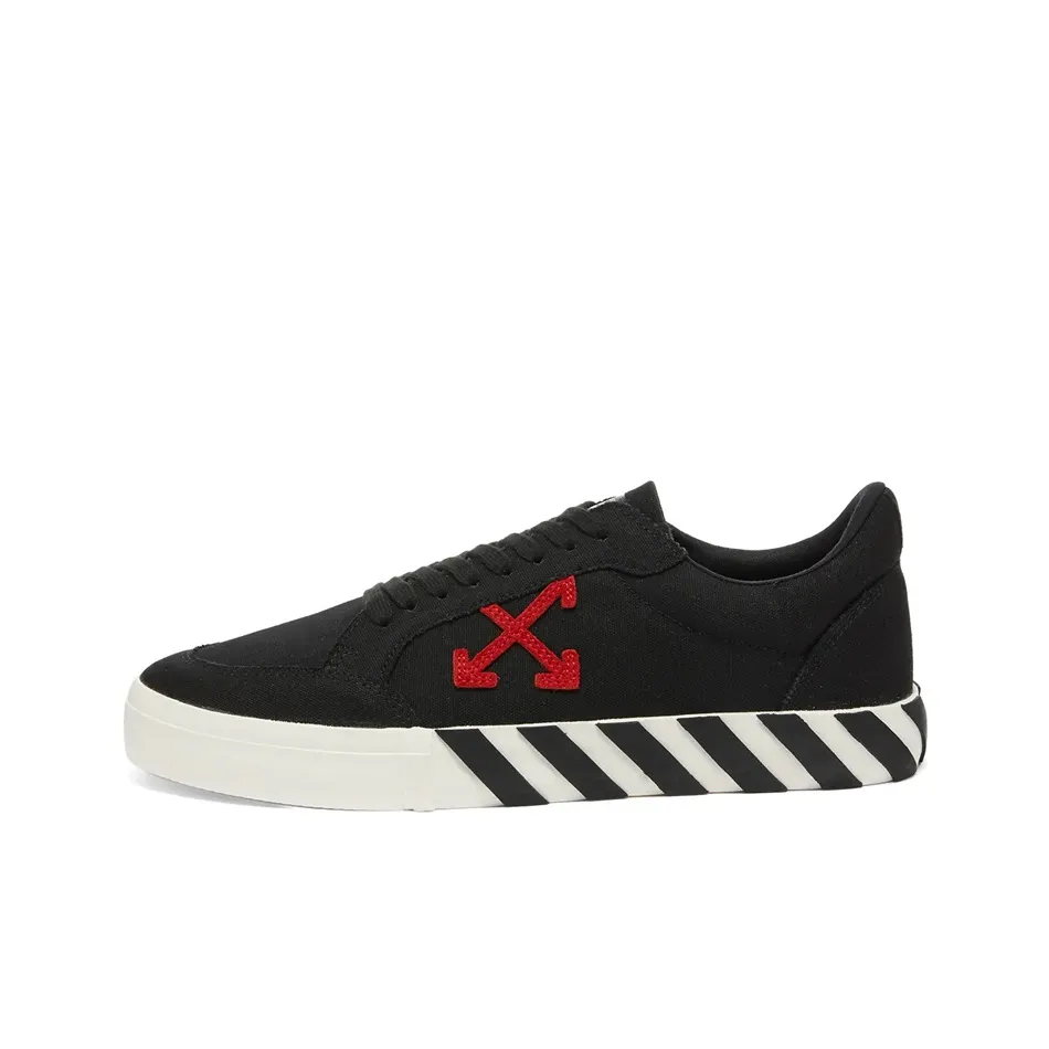 OFF WHITE Vulc Low Black Red Arrow FW20