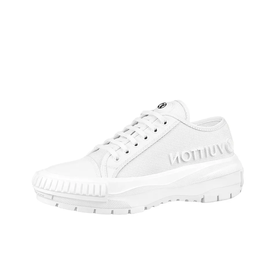 LOUIS VUITTON Squad Trainers 'White With Brown' Women's