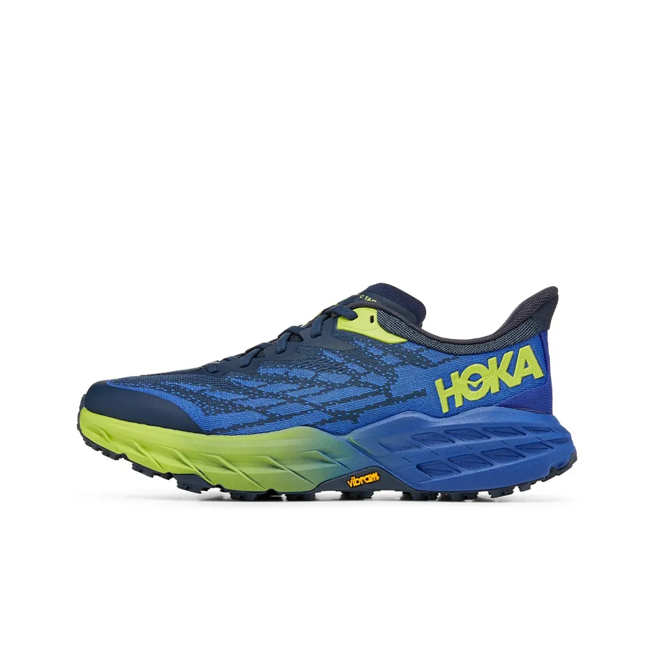 HOKA ONE ONE Speedgoat 5 Амортизация Противоскользящий Дышащий Легкий Низкий Топ Беговые кроссовки Мужской Космический Синий