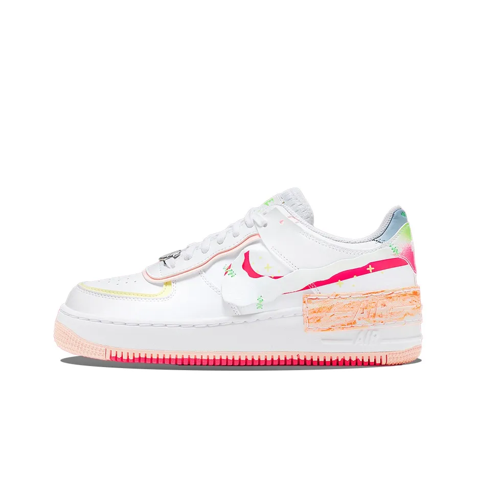 Nike Air Force 1 Low Shadow White Pink Orange Women's