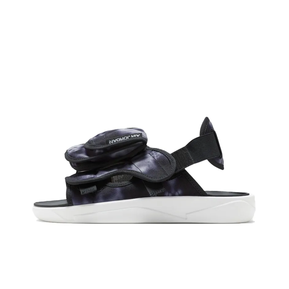 JORDAN Ls Slide Cozy Non Slip Outdoor Sports Sandals Black White Tie Dye 'Black White'