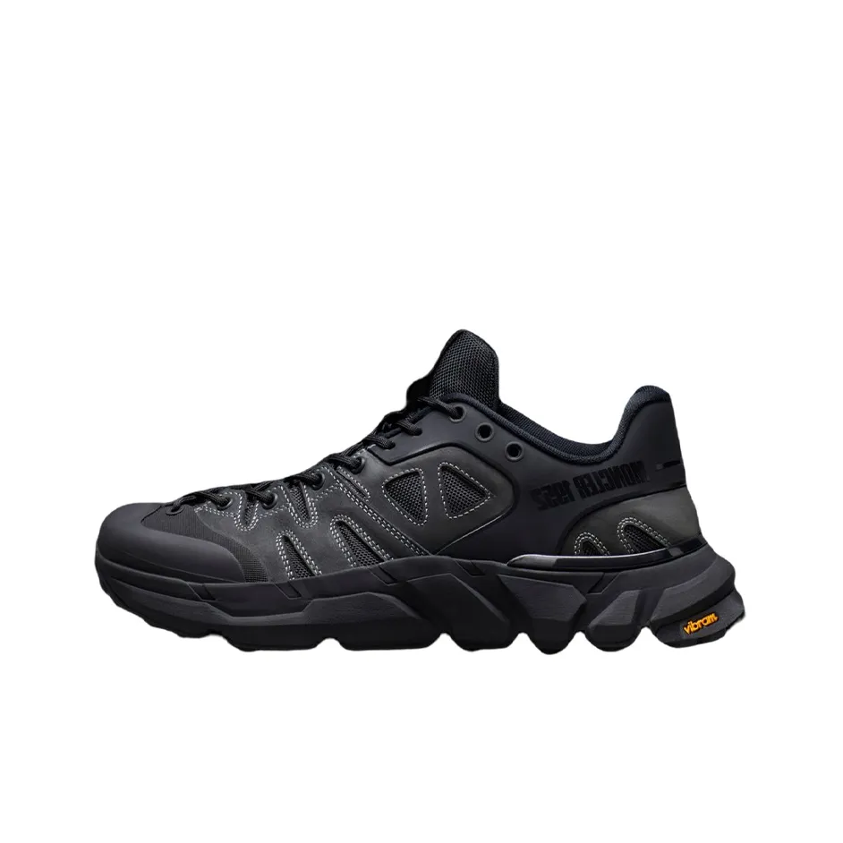 Moncler Silencio Low Top Casual Shoes Men's Black