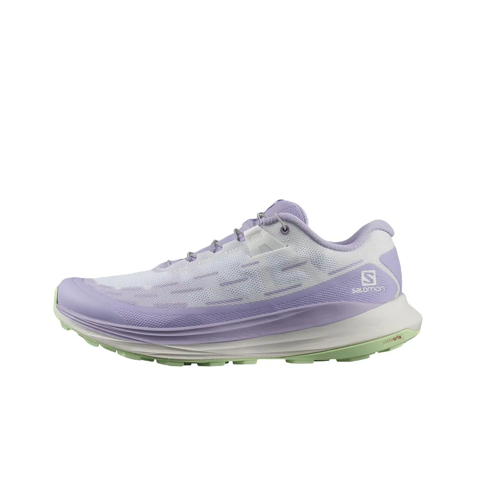 SALOMON Ultra Glide 2 Cushioning Wear Resistant Low Top Trail Running Running Shoes Women's Light Purple