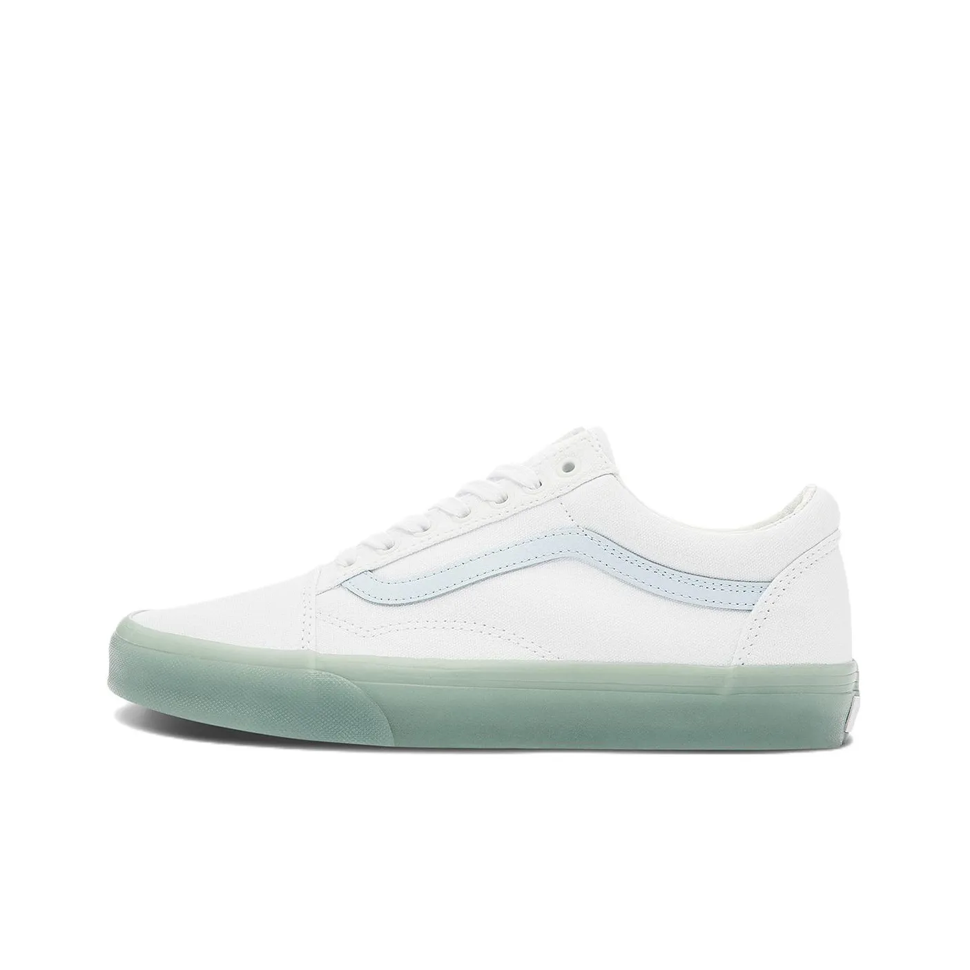 Vans Old Skool Side Stripe Lightweight Wear Resistant Low Top Casual Skate Shoes Unisex Blue