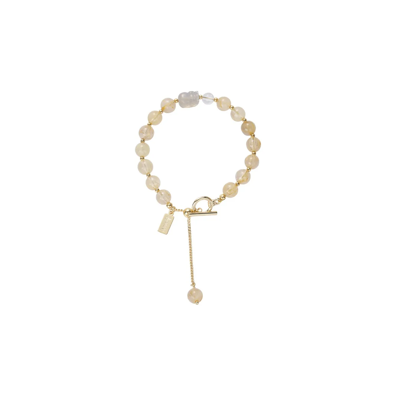 West Island Bracelets Women's Gold Rutilated Quartz