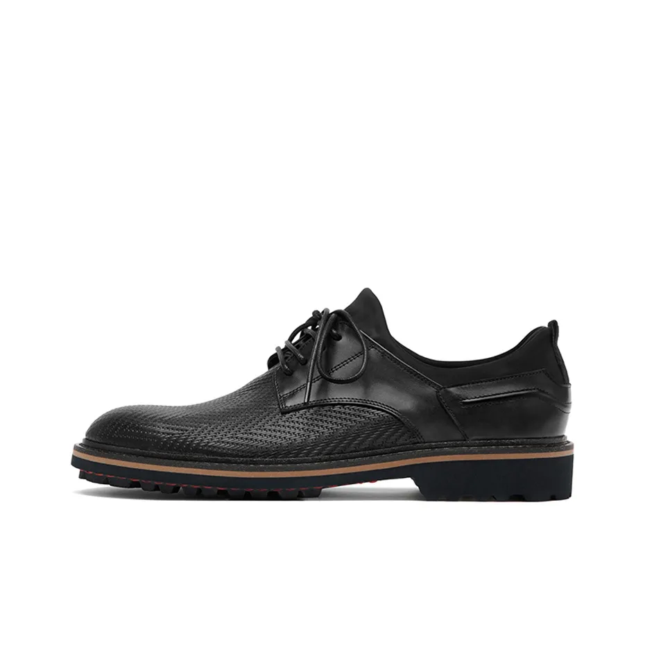 Anthony Miles Casual Leather Shoes Men's Low Top Black