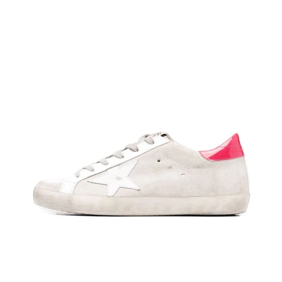 Golden Goose Super-Star Love Is All We Need Grey Pink White Women's