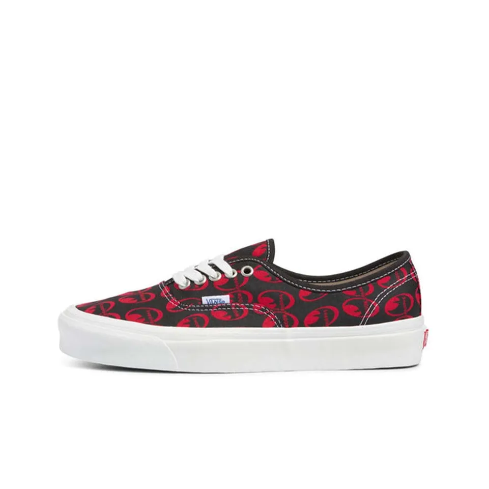 VANS Authentic Series Mooneyes Low Топ Скейтборд Кроссовки Unisex Черный Красный