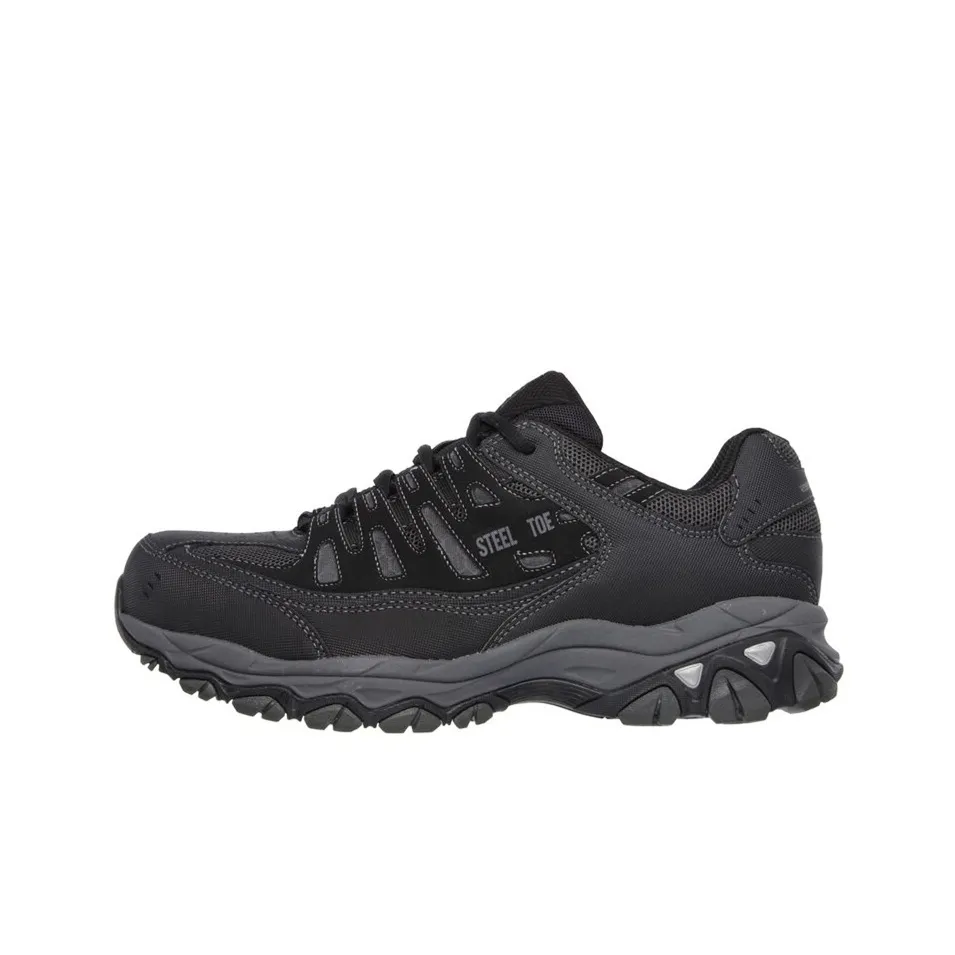 Skechers Relaxed Fit Low Top Hiking Shoes Men's Black