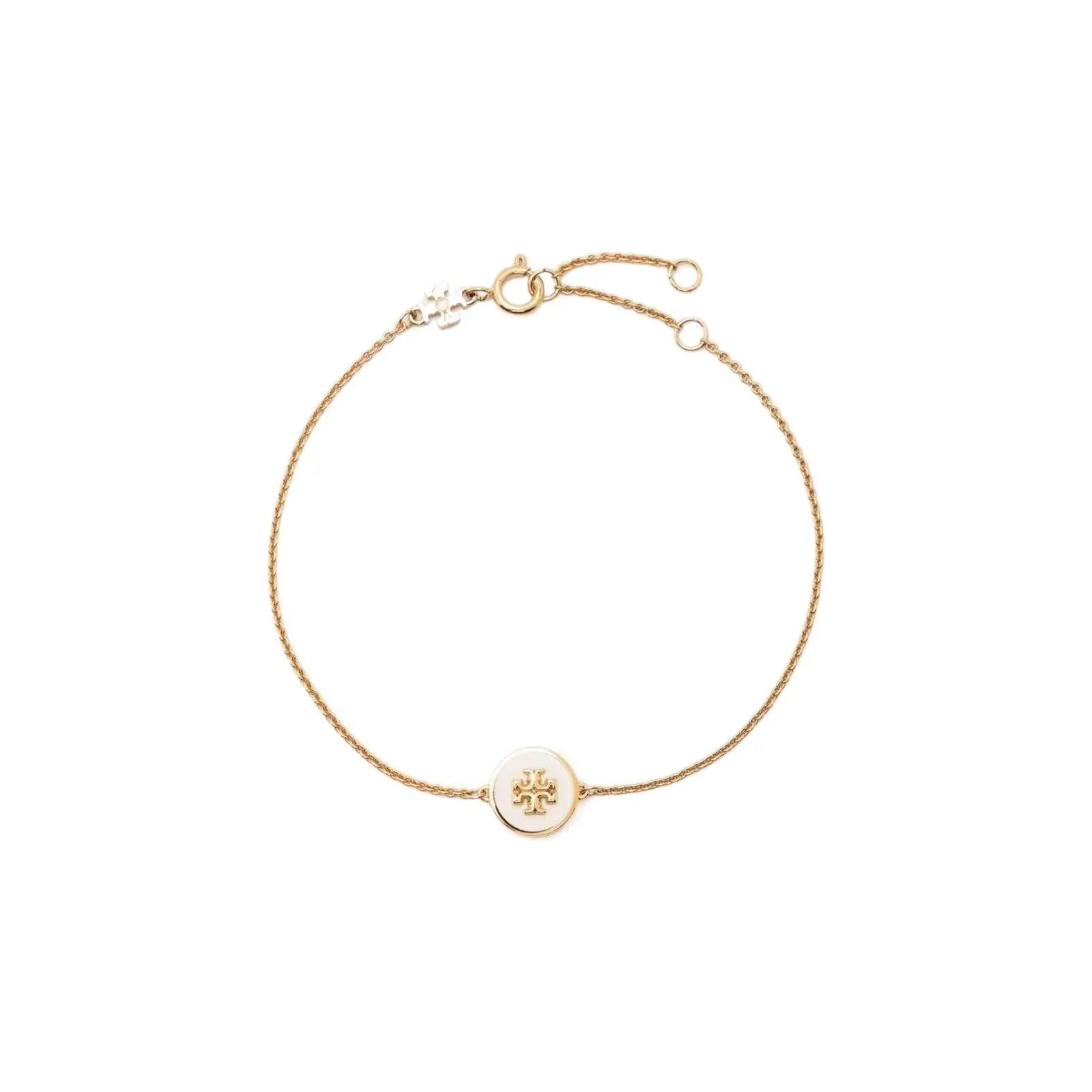 TORY BURCH Kira Logo Pendant Chain Bracelet