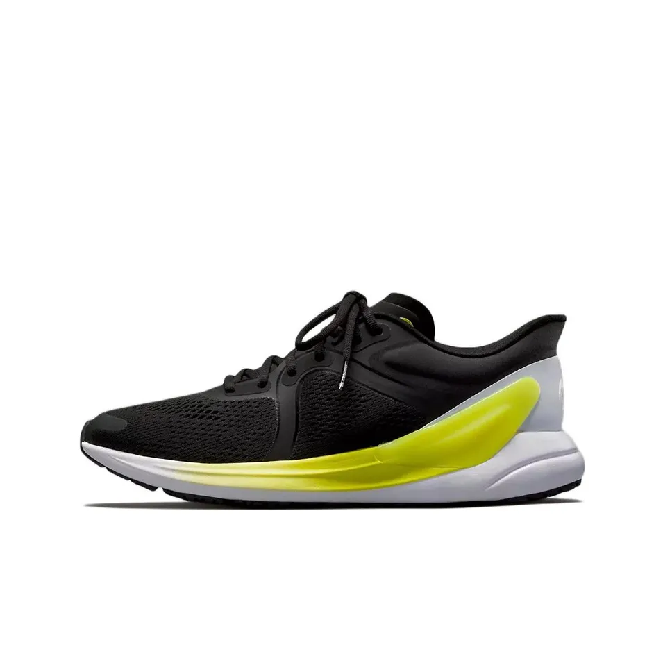 lululemon Blissfeel Run Black Electric Lemon Women's