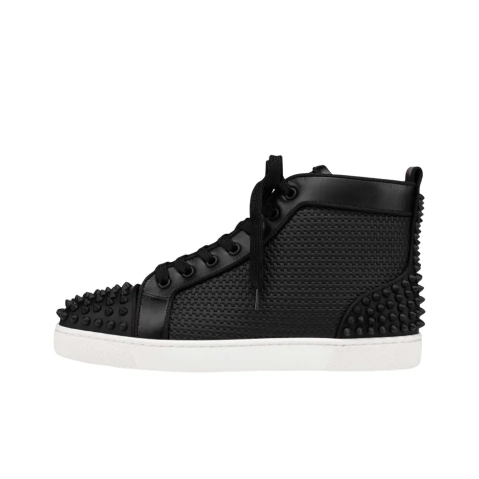 CL Lou Spikes High Top Stylish Skateboarding Shoes Men's Black
