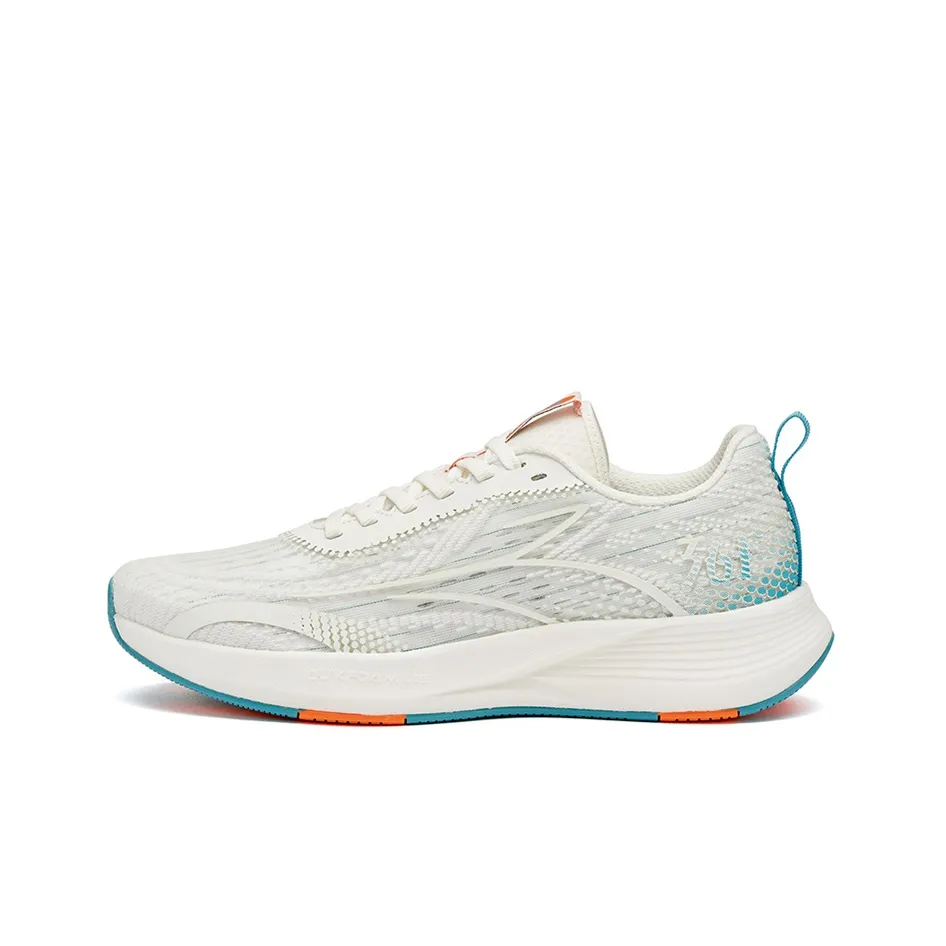 361° Feather Abrasion Resistant Low Top Running Shoes Men's White Green