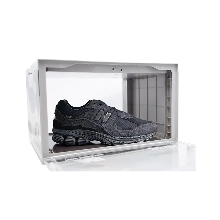 SupBro x New Balance NB 2002R Protection Pack Low Top Running Shoes Unisex Phantom Black Special Edition Shoe Box Set