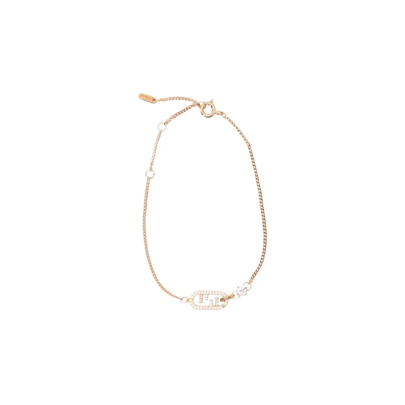 FENDI O'Lock Motif Embellished Bracelet
