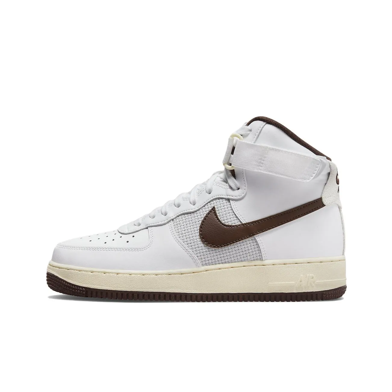 Nike Air Force 1 Винтажный Белый Шоколад Износостойкий и Легкий Высокий Топ Скейтбординг Кроссовки Мужские