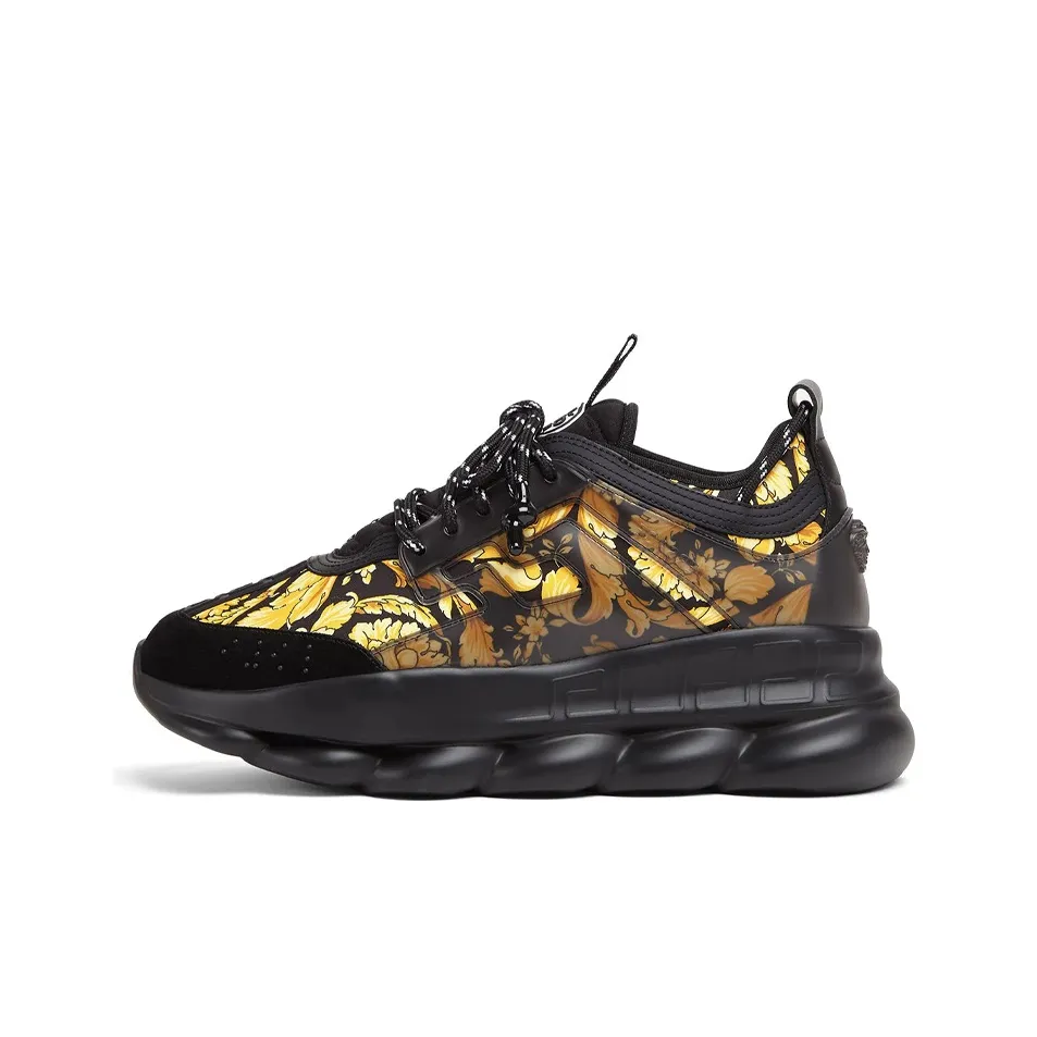 VERSACE Chain Reaction 'Barocco Print   Black Gold'