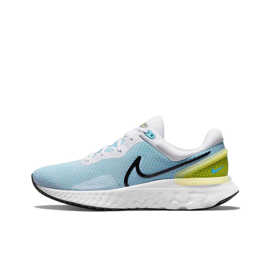 Nike React Miler 3 Running Shoes Men Low Top Blue/Black