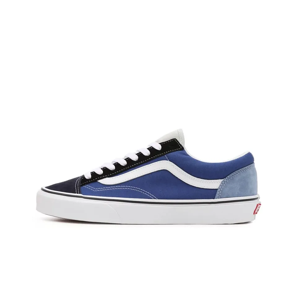 VANS Style 36 Color Block Низкие Кроссовки для Скейтбординга Унисекс Синий Черный
