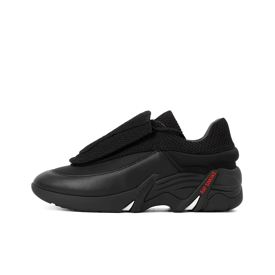 RAF SIMONS Antei Shock Absorbers Slip Resistant, Abrasion Resistant, Breathable Low Top Casual Shoes Men's Black
