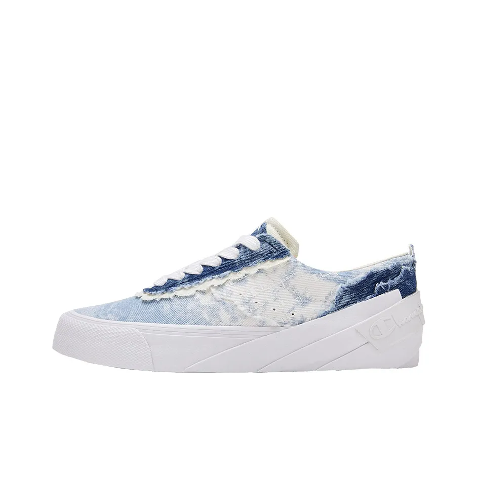 Champion Essentials Collection Street Roller Anti-Slip Wear-Resistant Low-Top Skateboard Shoes Women's Blue
