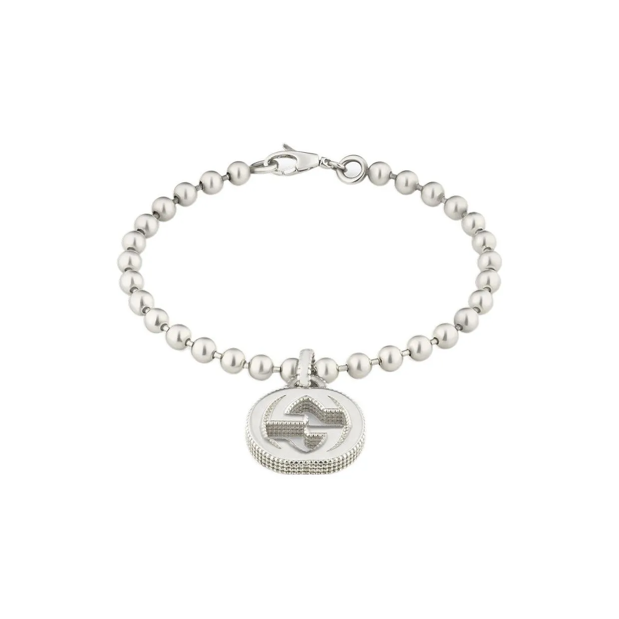 GUCCI Ladies Interlocking GG Charm Bracelet