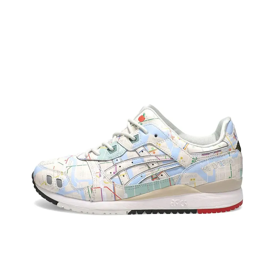 Atmos x ASICS Gel Lyte 3 Амортизация Износостойкий Низкий Топ Беговые Кроссовки Мужские Белый Синий