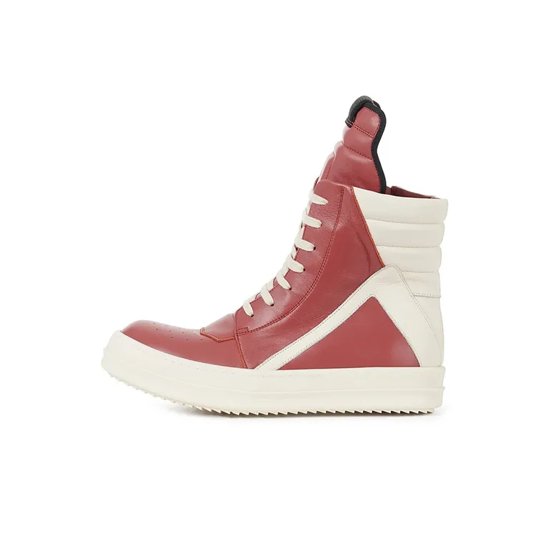 RICK OWENS/RO Geobasket High Top Stylish Skateboarding Shoes Men's Pink