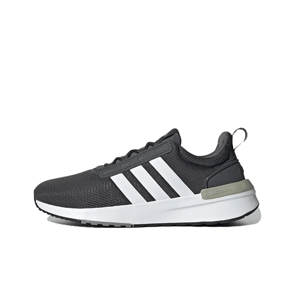 Adidas Neo Racer TR21 Устойчивый к истиранию Дышащий Низкий Топ Повседневная Беговая Обувь Мужская Черно-Белая