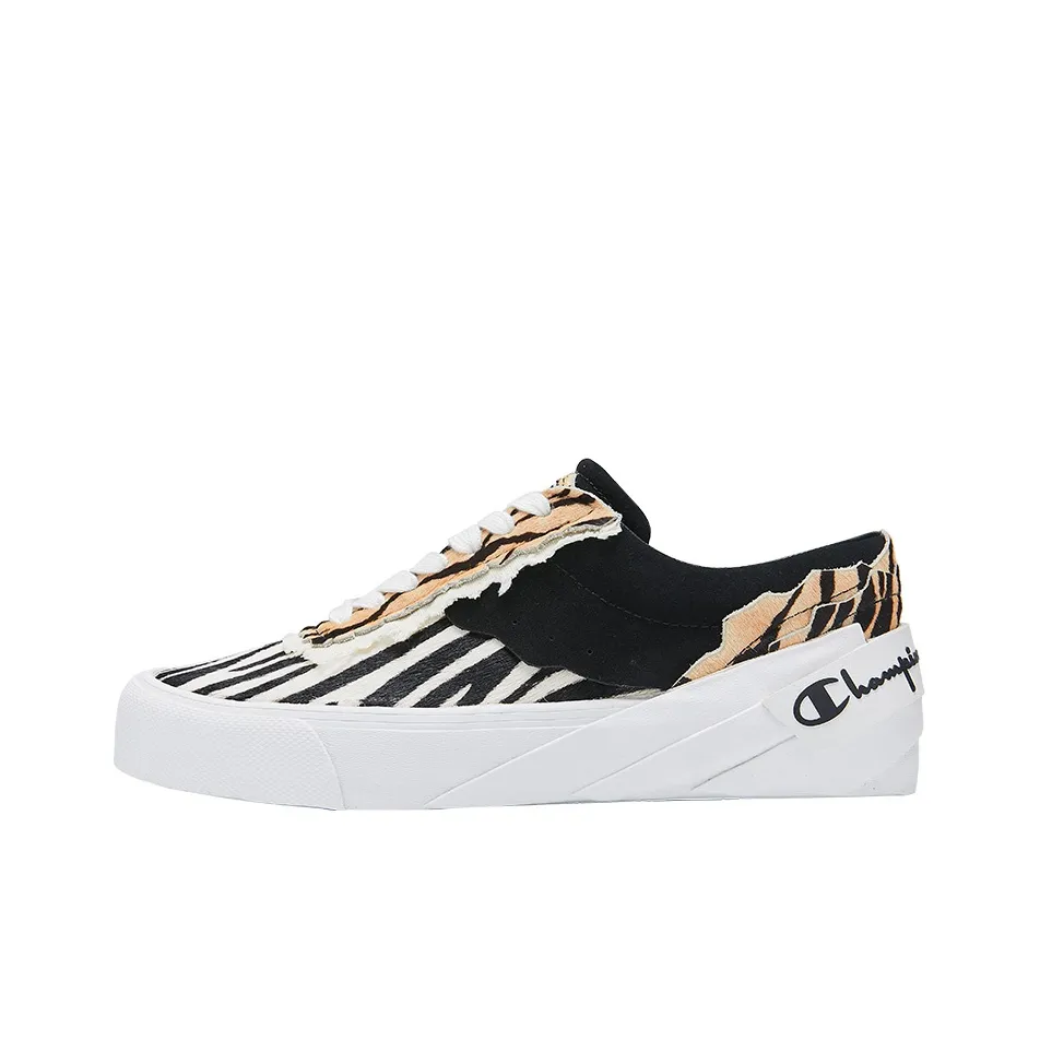 Champion Essentials Collection Street Roller Low-Top Skateboard Shoes Men's Black Yellow