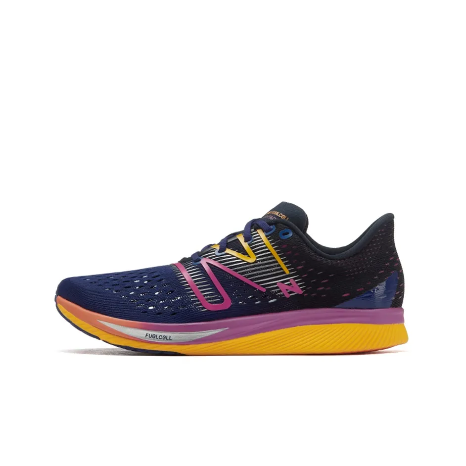 New Balance NB SC Pacer Fcrr Коллекция Низкие Кроссовки для Бега Женские Темно-синие и Оранжевые