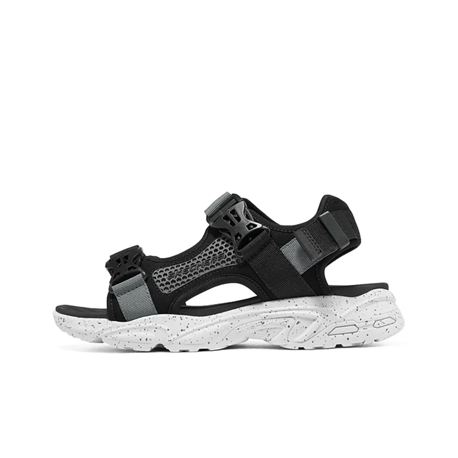 Skechers Stamina Streamer Espadrilles Sandal Men's Black Gray Скачи Skechers Stamina Streamer Эспадрильи Сандалы Мужские Черный Серый