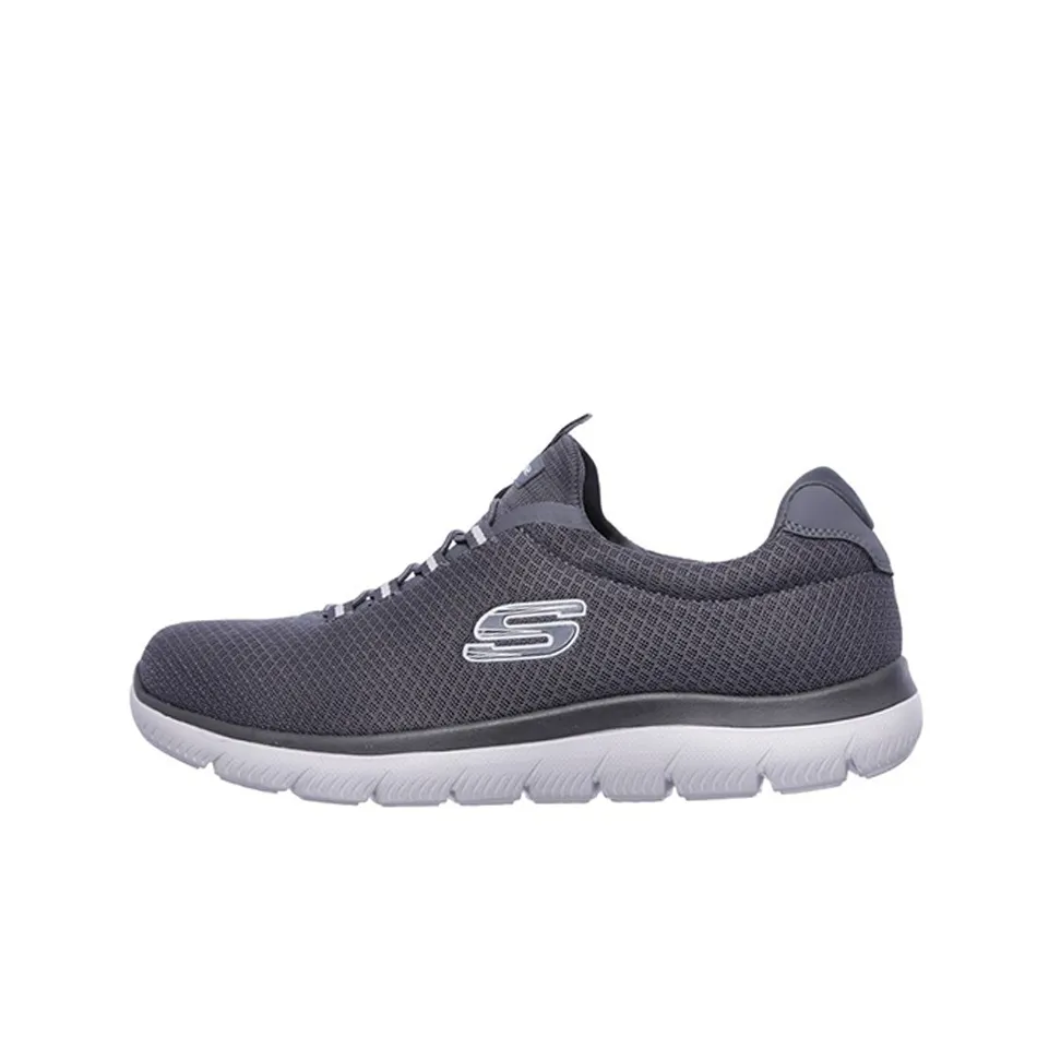 Skechers Summits Collection Low Top Casual Shoes Men's Charcoal Gray