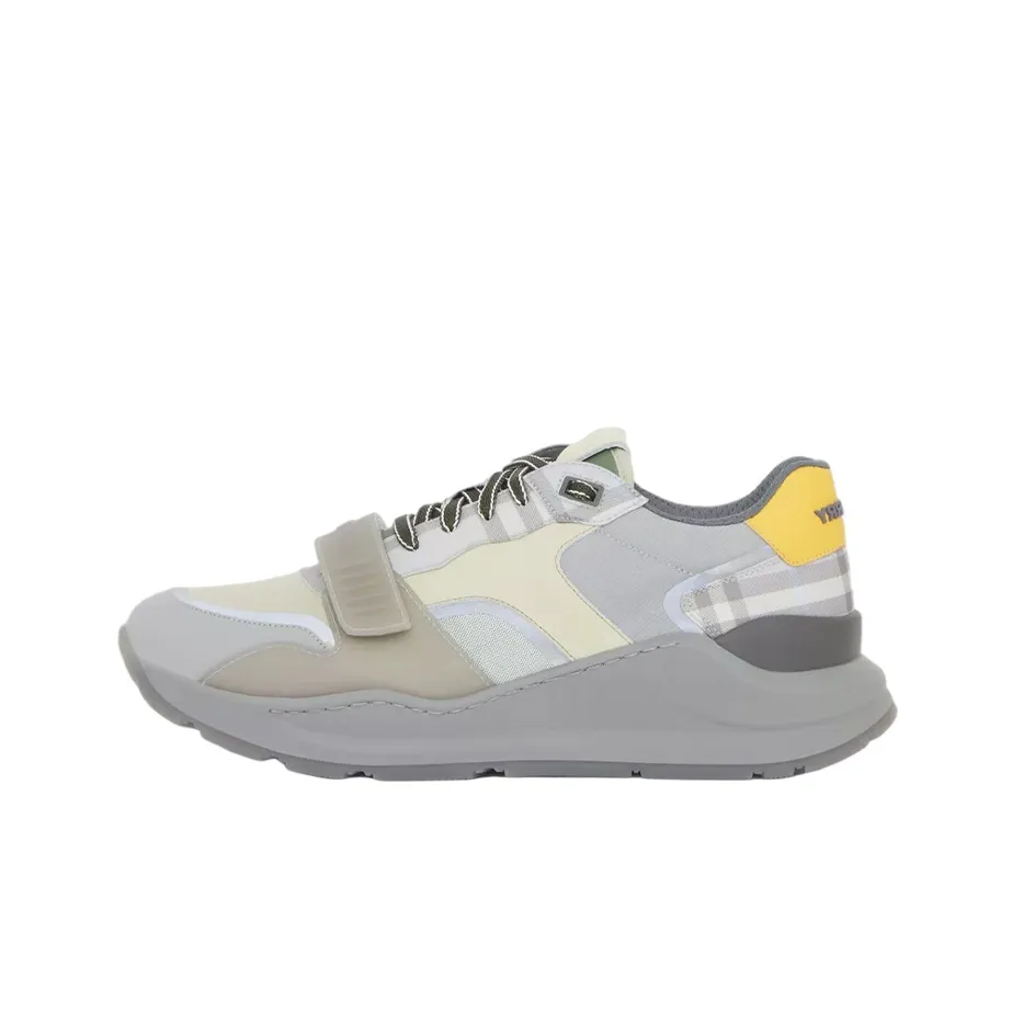 Burberry Vintage Cushioning, Slip Resistant, And Abrasion Resistant Low Top Casual Shoes Men's Gray