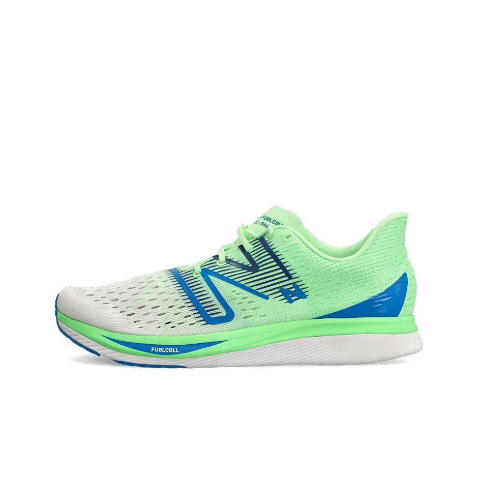 New Balance NB FuelCell Low Топ Марафон Беговые кроссовки Мужской Синий Зеленый