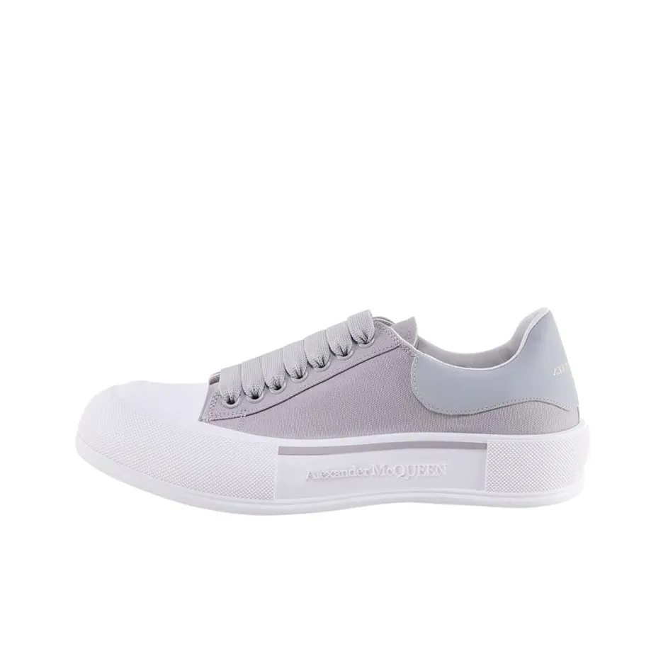 Alexander McQueen Deck Skate Plimsoll Lace Up 'Lilac Grey'