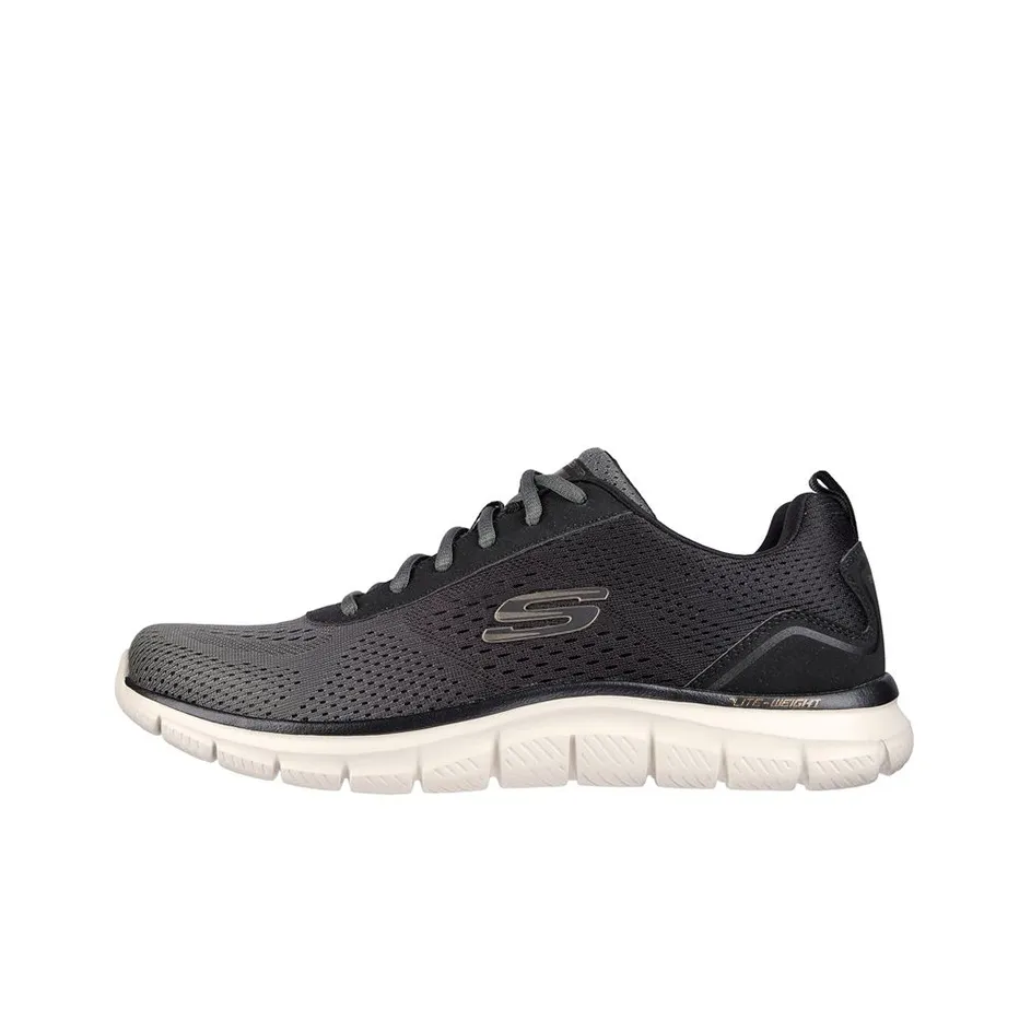 Skechers Skechers Track TRACK  RIPKENT Cushioning Anti Slip And Wear Resistant Low Top Casual Shoes Men's Black White