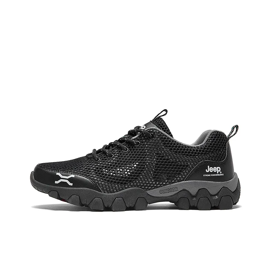 Jeep Low Top Running Shoes Men's Black