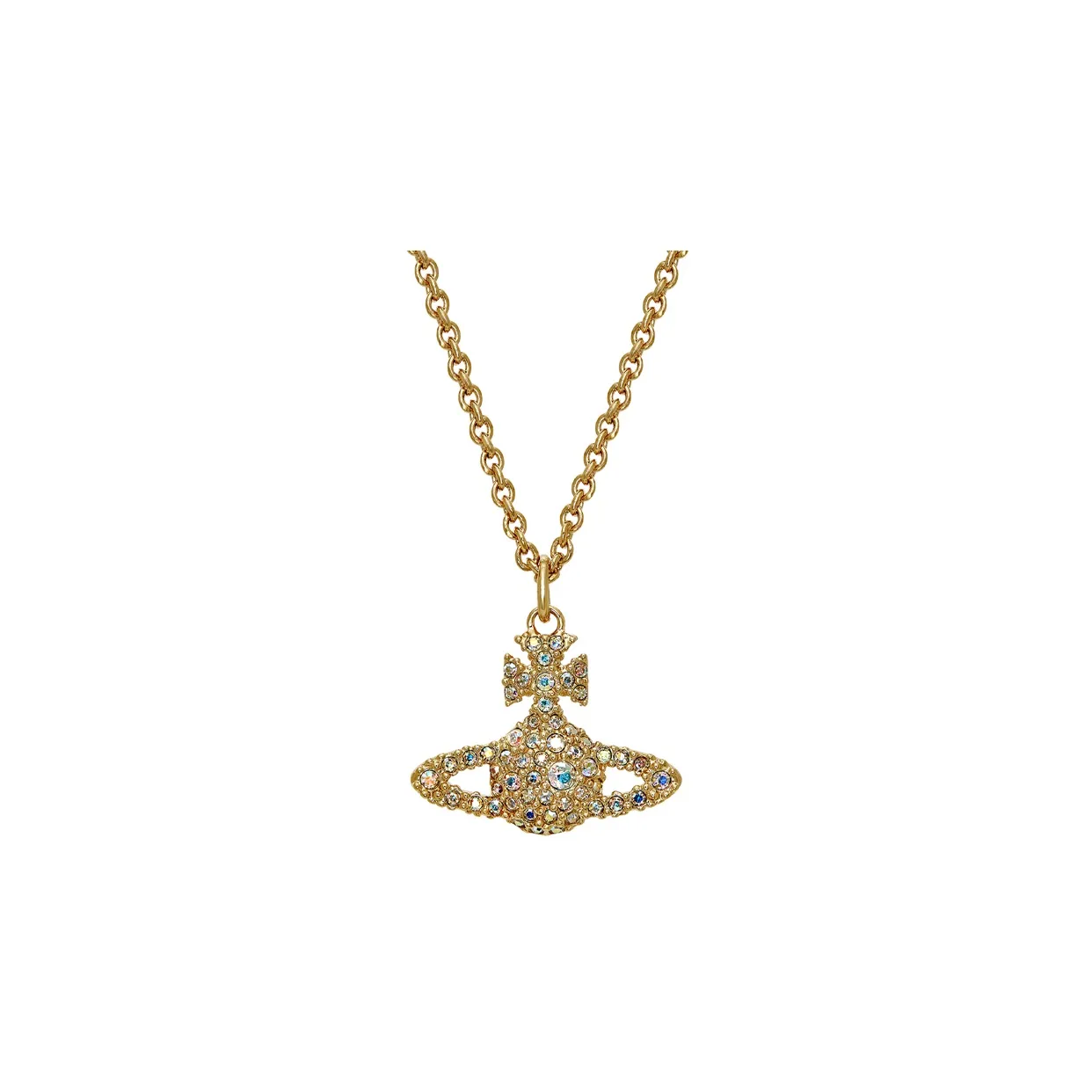 Vivienne Westwood Grace Bas Relief Pendant Brass Necklaces Women's